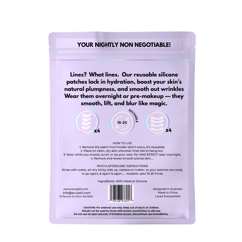 SCULPTii Lip & Eye Smoothing Silicone Patches Super 8 Pack