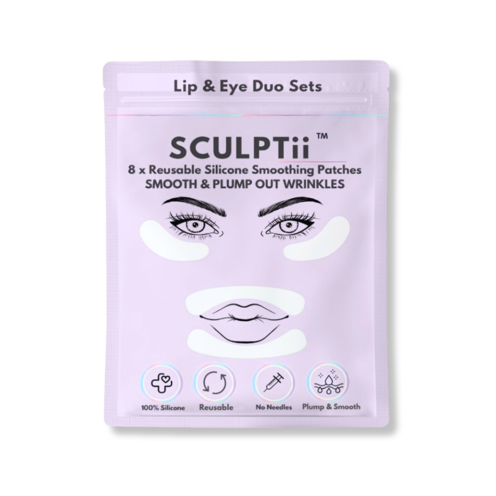 SCULPTii Lip & Eye Smoothing Silicone Patches Super 8 Pack