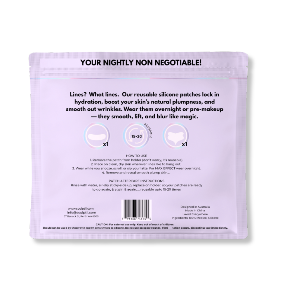 SCULPTii Neck & Decolletage Smoothing Silicone Patches Double Pack