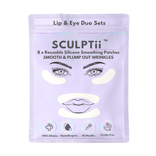 SCULPTii Lip & Eye Smoothing Silicone Patches Super 8 Pack