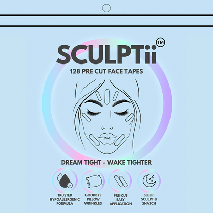 SCULPTii Precut Face tapes 128 Pack