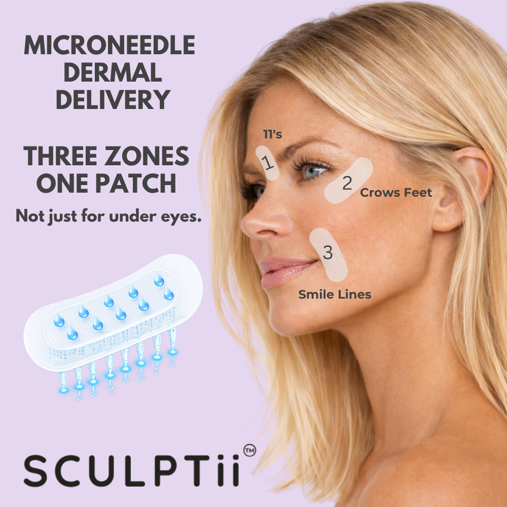 SCULPTii Peptide Microneedle Eyelift Patches