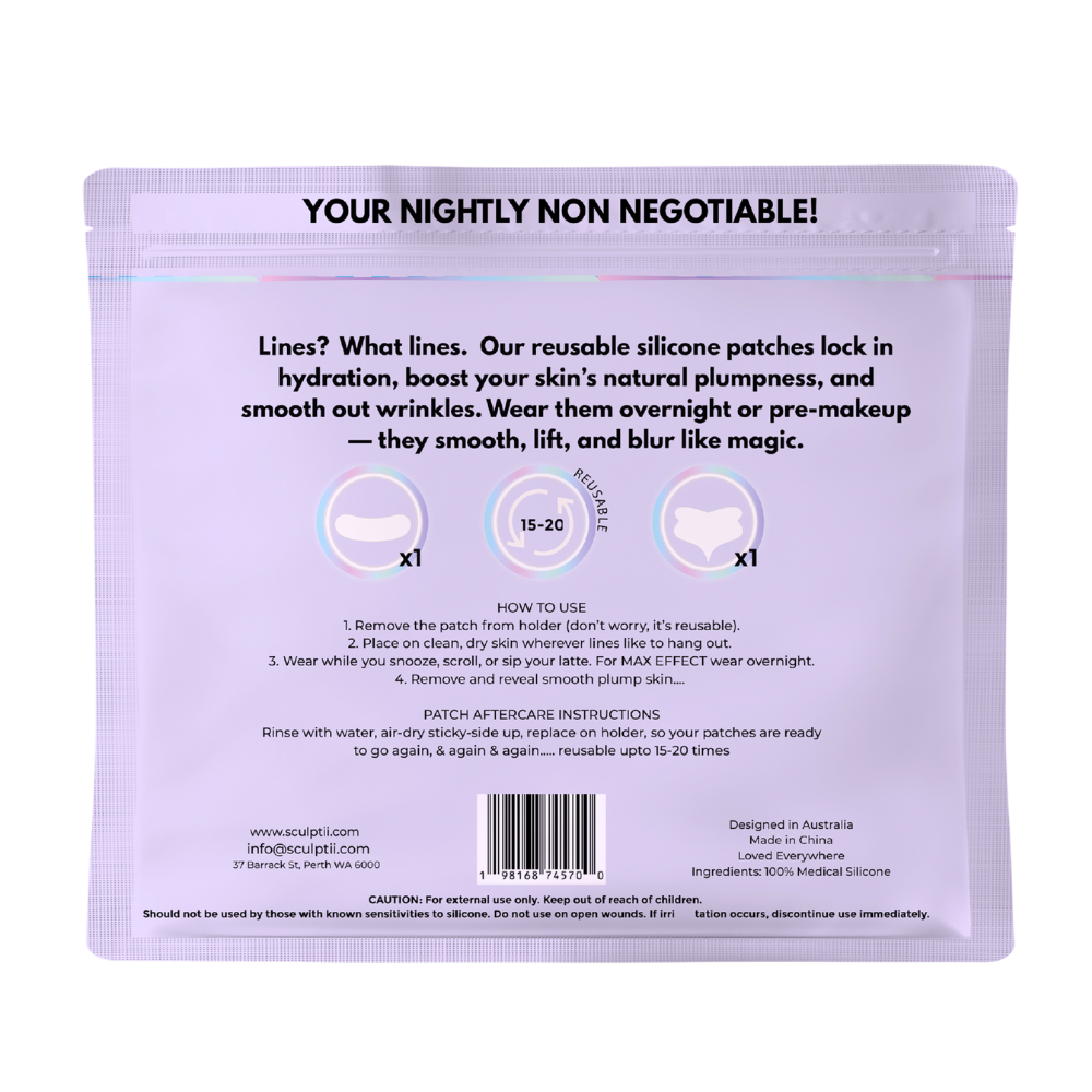 SCULPTii Neck & Decolletage Smoothing Silicone Patches Double Pack